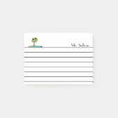 Kikker en potlood, gelooid post-it® notes (Voorkant)