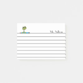 Kikker en potlood, gelooid post-it® notes