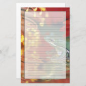 Kikker en reflecties tussen bloemen. Krediet als: Briefpapier (Voorkant / Achterkant)