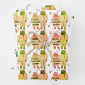 Kikker- en schrijfpapier inpakpapier vel (In situ)