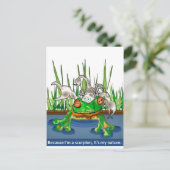 Kikker en Scorpion Briefkaart (Staand voorkant)