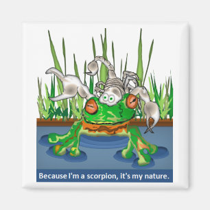 Kikker en Scorpion Magneet
