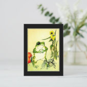 Kikker en spider briefkaart (Staand voorkant)