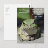 Kikker en unicorn briefkaart (Voorkant / Achterkant)