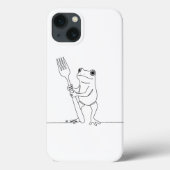 Kikker en vork Case-Mate iPhone case (Achterkant)