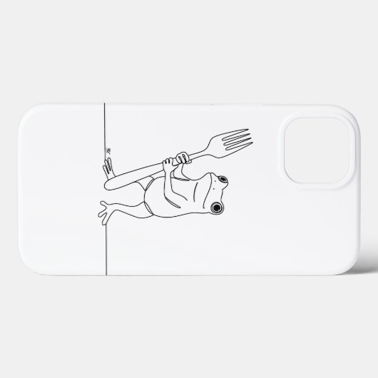 Kikker en vork Case-Mate iPhone case (Achterkant (horizontaal))