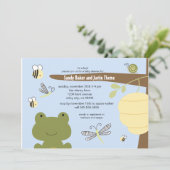 Kikker- en Vriendenuitnodiging Kaart (Staand voorkant)
