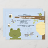 Kikker- en Vriendenuitnodiging Kaart (Voorkant / Achterkant)