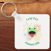 Kikker en vuurwerk ontwerp sleutelhanger (Voorkant)
