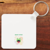 Kikker en vuurwerk ontwerp sleutelhanger (Achterkant)