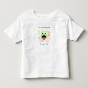Kikker en Vuurwerk voor Leap Day 29 februari Kinder Shirts