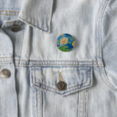 Kikker- en waterlappen Badge Ronde Button 3,2 Cm (In situ)