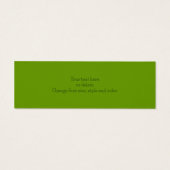 Kikker en waterlelie Natuur mini-Bladwijzer Mini Visitekaartjes (Achterkant)