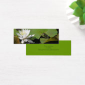 Kikker en waterlelie Natuur mini-Bladwijzer Mini Visitekaartjes (Bureau)