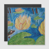 Kikker en waterlib Magnetische Kaart (Voorkant / Achterkant)