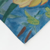 Kikker en waterlib Vleece Blanket Fleece Deken (Hoek)