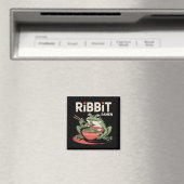 Kikker Eten Ramen Funny Ribbit Ramen Magneet (Insitu (Vaatwasser))