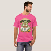 Kikker Eten Ramen Japanse Art Schattigee Anime Lov T-shirt (Voorkant volledig)
