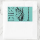 Kikker Ex Libris Bookplaat Rechthoekige Sticker (Tas)