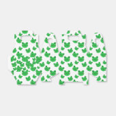 Kikker First Birthday party Croaking Green Glitter Bedankdoosjes (Uitgevouwen)