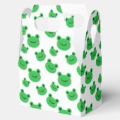 Kikker First Birthday party Croaking Green Glitter Bedankdoosjes (Geopend)