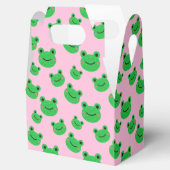 Kikker First Birthday party Croaking Green Glitter Bedankdoosjes (Geopend)