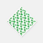 Kikker First Birthday party Croaking Green Glitter Servet (Hoek)