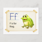 Kikker-flashcard Briefkaart (Voorkant)