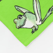 kikker fleece deken (Hoek)