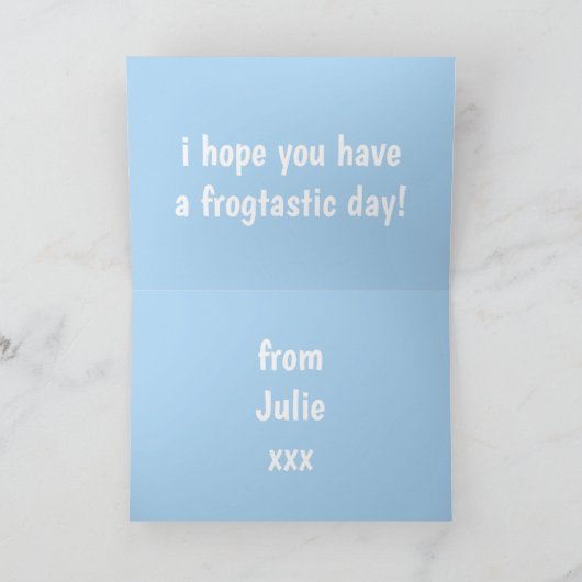 Kikker Folded Kaart (Binnen)