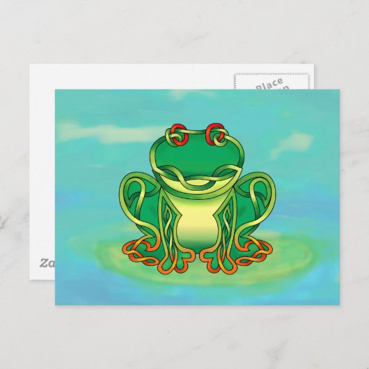 Kikker gevuld briefkaart (Voorkant / Achterkant)