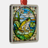 Kikker Glas in lood Ornament gedrukt op keramiek (Rechts)