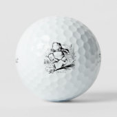  kikker grappig golfballen (Voorkant)