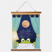 Kikker Grappig Verrast Ogen Hangend Wandkleed (Voorkant)