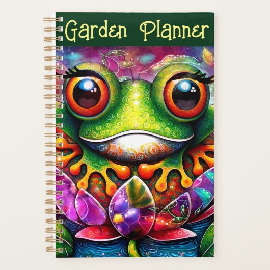 kikker grillig Abstract schilderij kunst bloemengr Planner (Voorkant)