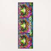 Kikker grillige Abstracte Bloemkikkers Gepersonali Yogamat (Voorkant)