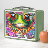 Kikker grillige Abstracte kunst Bloemen gepersonal (In situ)