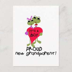 Kikker Grootouder van Jongen Tshirts en Geschenken Briefkaart