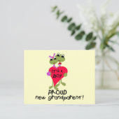 Kikker Grootouder van Jongen Tshirts en Geschenken Briefkaart (Staand voorkant)