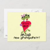 Kikker Grootouder van Jongen Tshirts en Geschenken Briefkaart (Voorkant / Achterkant)