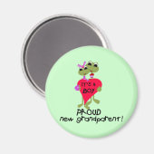 Kikker Grootouder van Jongen Tshirts en Geschenken Magneet (Voorkant / Achterkant)