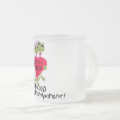 Kikker Grootouder van Jongen Tshirts en Geschenken Matglas Koffiemok (Voorkant rechts)