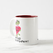 Kikker Grootouder van Jongen Tshirts en Geschenken Tweekleurige Koffiemok (Voorkant links)