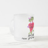 Kikker Grootouder van Meisje Tshirts en Geschenken Matglas Koffiemok (Voorkant links)