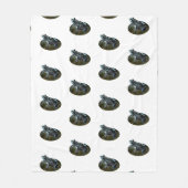 Kikker, halfwitte vacht fleece deken (Voorkant)