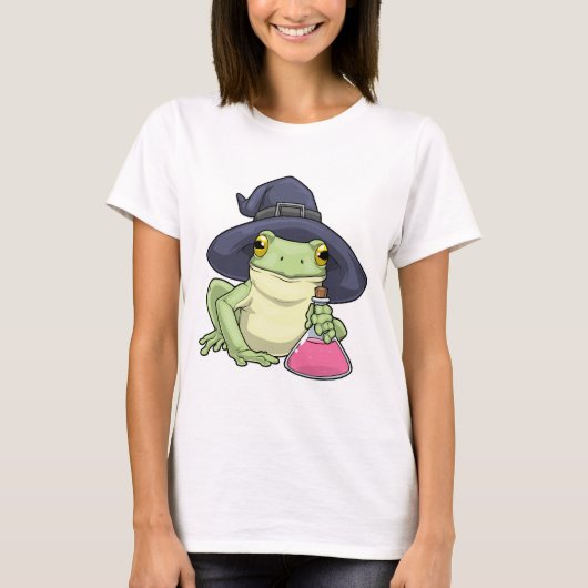 Kikker Halloween Heks T-shirt (Voorkant)