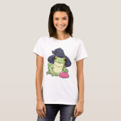 Kikker Halloween Heks T-shirt (Voorkant volledig)