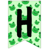 Kikker Happy Birthday Bunting Flags Vlaggetjes (Tweede vlag)