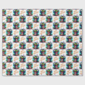 Kikker Happy Birthday Gift Wrapping Paper Roll Cadeaupapier (Vlak)