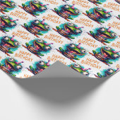Kikker Happy Birthday Gift Wrapping Paper Roll Cadeaupapier (Hoek)